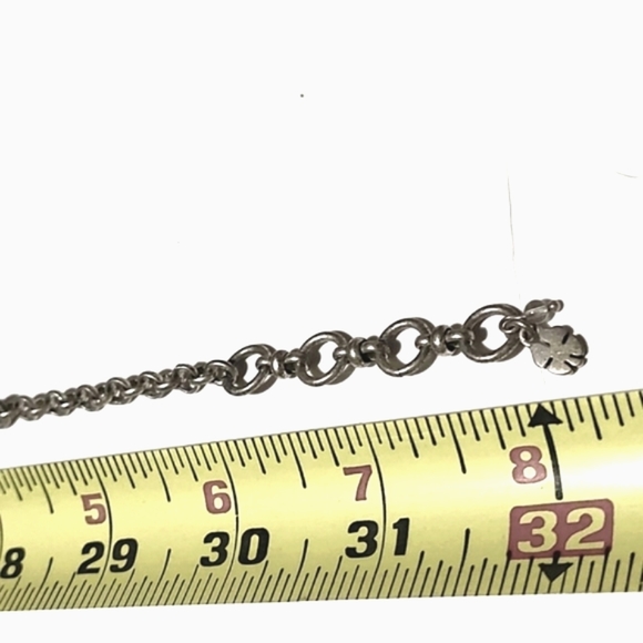 LUCKY BRAND SILVER-TONE HAMMERED DISC 32" NECKLACE - Picture 6 of 8